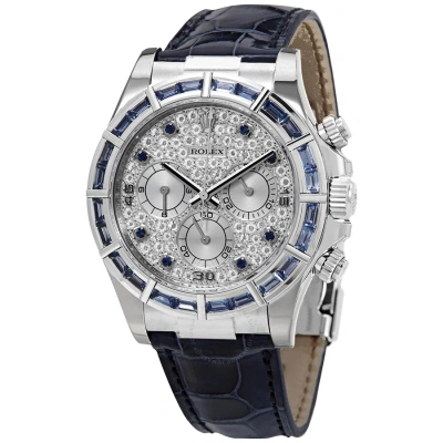 Rolex Cosmograph Daytona Chronograph Automatic Chronometer Diamond Men's Watch 116589 Sbldpavl In Blue