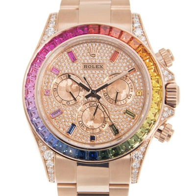 Rolex Cosmograph Daytona Chronograph Automatic Chronometer Diamond Watch 116595 Rbowpav In Gold