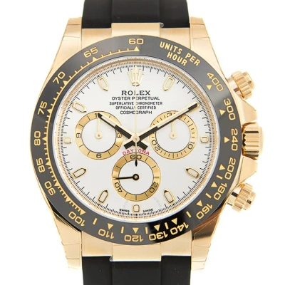 Rolex Cosmograph Daytona Chronograph Automatic Chronometer White Dial Watch 116518wsr In Gray