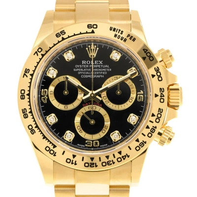 Rolex Cosmograph Daytona Chronograph Automatic Diamond Men's Watch 116508bkgddo In Yellow