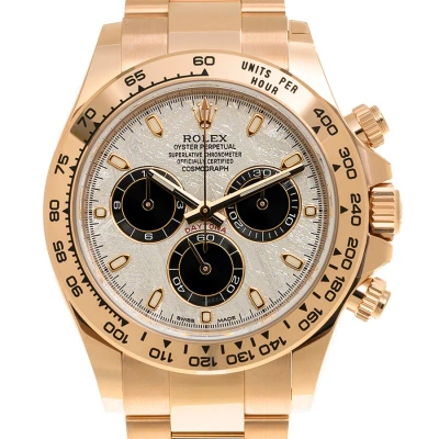 Rolex Cosmograph Daytona Chronograph Automatic Meteorite & Black Dial Watch 116505mtso In Gold