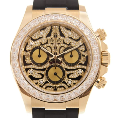 Rolex Cosmograph Daytona Eye Of The Tiger Chronograph Automatic Chronometer Diamond Men's Watch 1165 In Gold