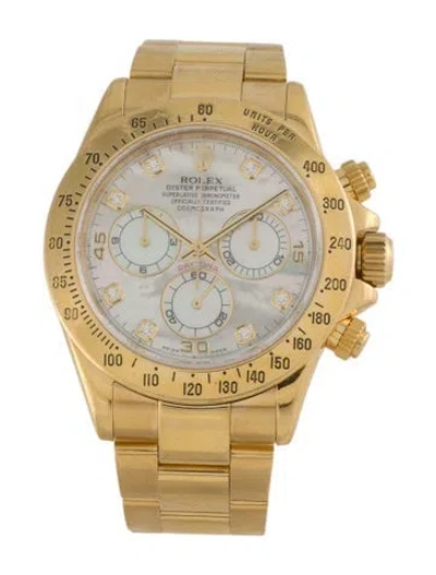 Pre-owned Rolex Cosmograph Daytona Watch, 40mm In Multi