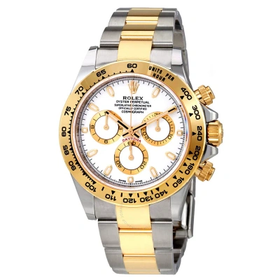Rolex Cosmograph Daytona White Dial Stainless Steel And 18k Yellow Gold Oyster Bracelet Bracelet Aut