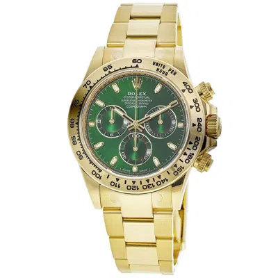 Rolex Cosmograph Daytona Yellow Gold Automatic Green Dial John Mayer Men's Watch 116508-0013