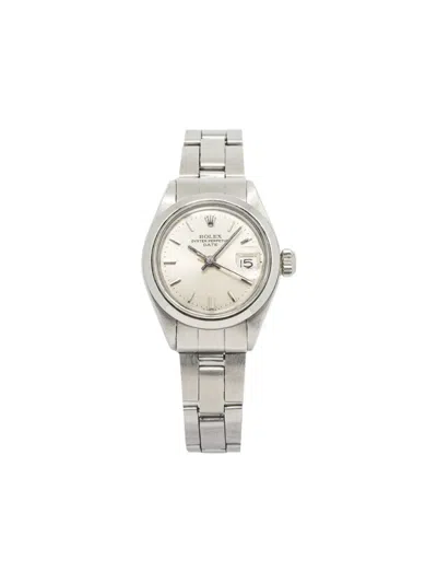 Pre-owned Rolex Date 26mm In Silver