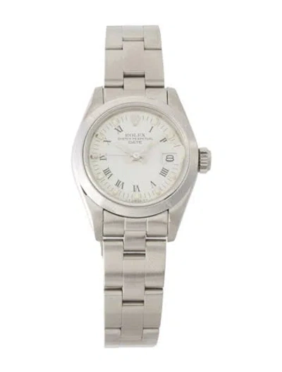 Pre-owned Rolex Date Watch, 26mm In Multi