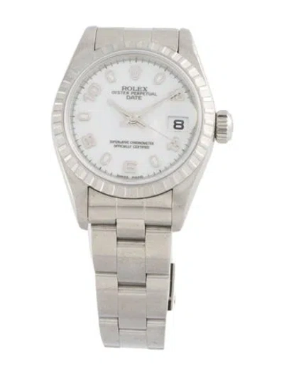 Pre-owned Rolex Date Watch, 26mm In Multi