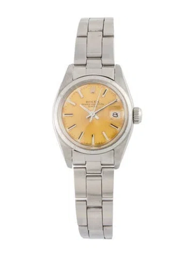 Pre-owned Rolex Date Watch, 26mm In Multi