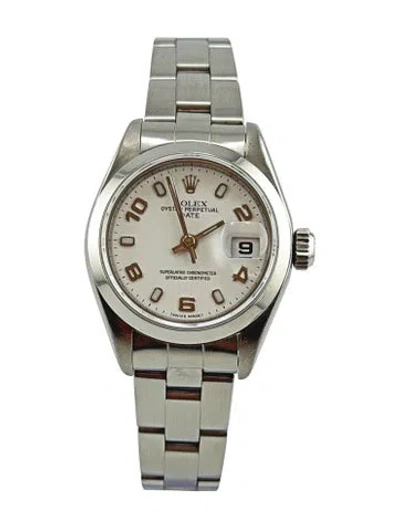 Pre-owned Rolex Date Watch, 26mm In Multi