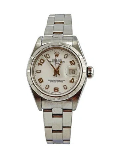 Pre-owned Rolex Date Watch, 26mm In Multi