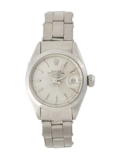 Pre-owned Rolex Date Watch, 26mm In Multi