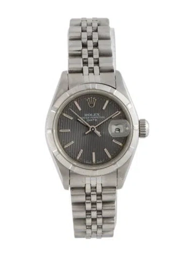 Pre-owned Rolex Date Watch, 26mm In Multicolor