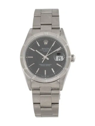 Pre-owned Rolex Date Watch, 34mm In Multi