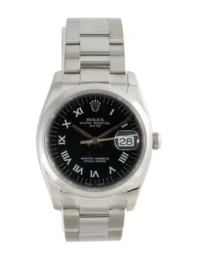Pre-owned Rolex Date Watch, 36mm In Multi