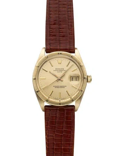 Pre-owned Rolex Date Watch In Multicolor