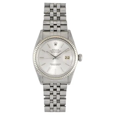 Pre-owned Rolex Datejust 16014 Silver Dial Watch, 1980s In Multi