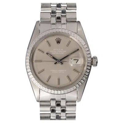 Pre-owned Rolex Datejust 1603 'ghost' Gray Dial 3.5m Serial 1979 Full Set