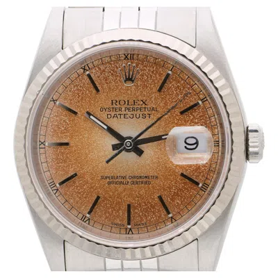 Pre-owned Rolex Datejust 16234 Tropical Stardust Dial 36mm Circa 1988 Watch In Multiple