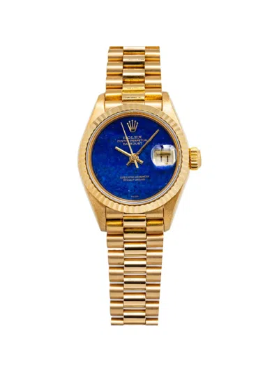 Pre-owned Rolex Datejust 26mm In Blue