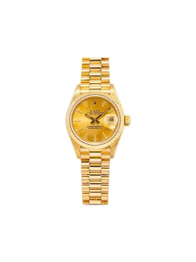 Pre-owned Rolex Datejust 26mm In Gold