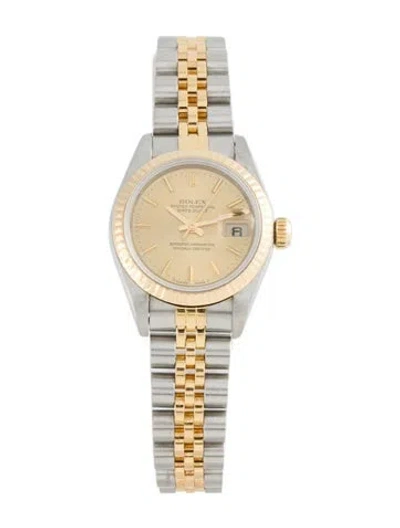 Pre-owned Rolex Datejust, 26mm In Multicolor