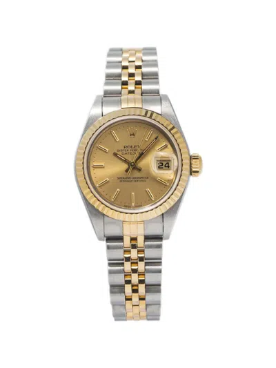 Pre-owned Rolex Datejust 26mm Watch In Gold