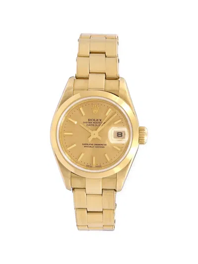 Pre-owned Rolex Datejust 26mm Watch In Gold