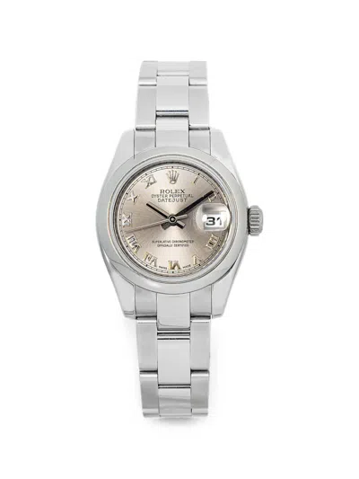 Pre-owned Rolex Datejust 26mm Watch In Grey
