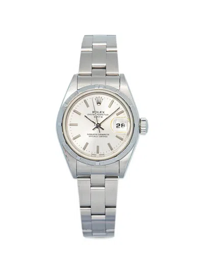 Pre-owned Rolex Datejust 26mm Watch In Neutrals