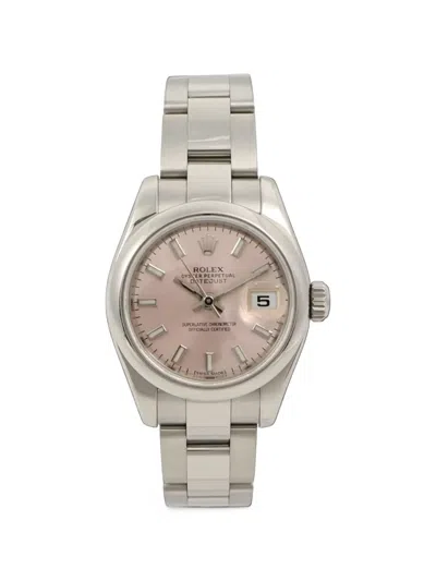 Pre-owned Rolex Datejust 26mm Watch In Pink