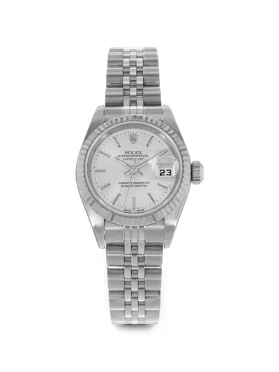Pre-owned Rolex Datejust 26mm Watch In Silver