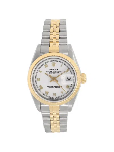 Pre-owned Rolex Datejust 26mm Watch In White