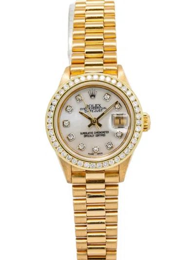 Pre-owned Rolex Datejust 26mm In White