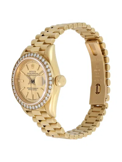 Pre-owned Rolex Datejust 26mm In Yellow