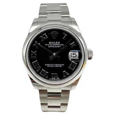 Pre-owned Rolex Datejust 278240 31mm Midsize 2021 Steel Black Roman Dial Box Paper