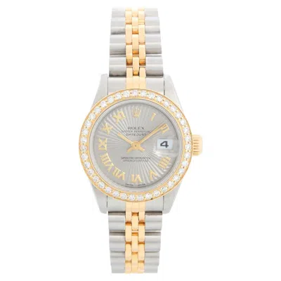 Pre-owned Rolex Datejust 2-tone Steel & Gold Ladies Watch 79173 In Multi
