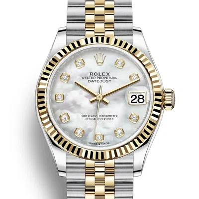 Pre-owned Rolex Datejust 31 278273 Mother Of Pearl Unworn 2024 Jubilee Gold Steel