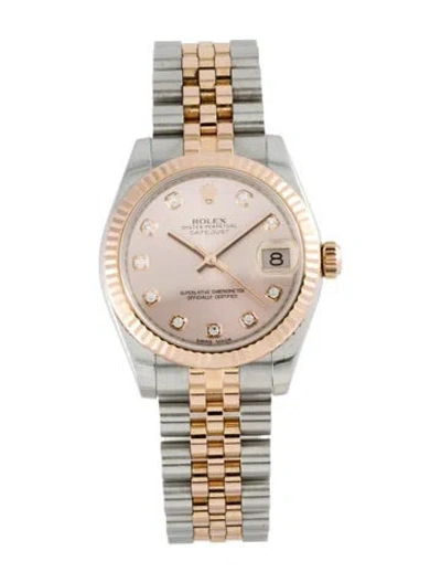 Pre-owned Rolex Datejust 31, 31mm In Multi
