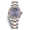 ROLEX ROLEX DATEJUST 31 AUBERGINE DIAMOND DIAL AUTOMATIC LADIES STEEL AND 18KT EVEROSE GOLD OYSTER WATCH 2