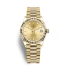 ROLEX ROLEX DATEJUST 31 AUTOMATIC CHAMPAGNE DIAL LADIES 18KT YELLOW GOLD PRESIDENT WATCH 278278CSP