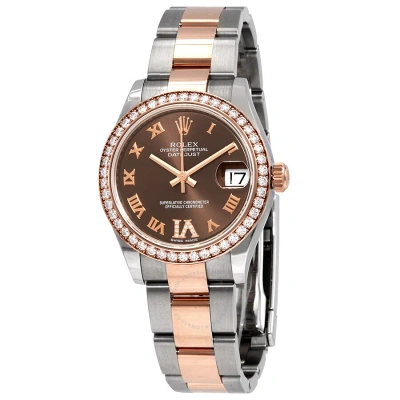 Rolex Datejust 31 Automatic Chronometer Diamond Ladies Watch 278381chrdo In Metallic