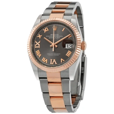 Rolex Datejust 31 Automatic Diamond Grey Dial Watch 126231gyrdo In Gray