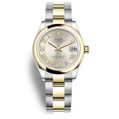 Rolex Datejust 31 Automatic Diamond Silver Dial Ladies Watch 278243srdo In Gold