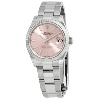 Rolex Datejust 31 Automatic Pink Dial Ladies Watch 278274pso In Metallic