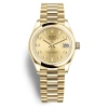 ROLEX ROLEX DATEJUST 31 CHAMPAGNE DIAMOND DIAL AUTOMATIC 18KT YELLOW GOLD ROLEX PRESIDENT WATCH 278248CDP
