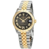 ROLEX ROLEX DATEJUST 31 DARK GREY DIAL AUTOMATIC LADIES STEEL AND 18KT YELLOW GOLD JUBILEE WATCH 278343DGY