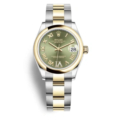 Rolex Datejust 31 Olive Green Dial Ladies Oyster Watch 278243gnrdo In Multi