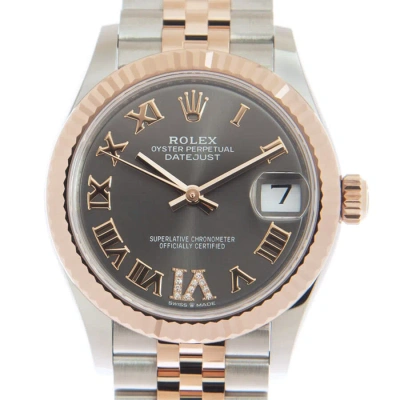 Rolex Datejust 31 Rhodium Diamond Dial Automatic Ladies Steel And 18kt Everose Gold Jubilee Watch 27 In Metallic