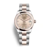 ROLEX ROLEX DATEJUST 31 ROSE DIAL AUTOMATIC LADIES STEEL AND 18KT EVEROSE GOLD OYSTER WATCH 278241PDO
